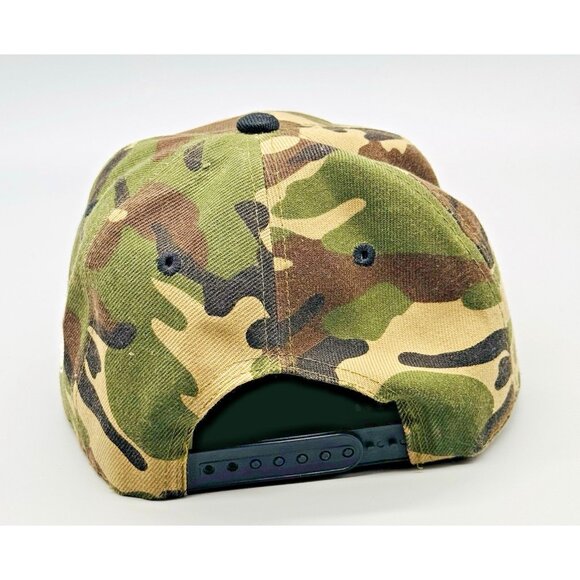 DJ HOPPA Snapback Baseball Cap Camo White Lettering Leader of Generation Apparel - Picture 4 of 9